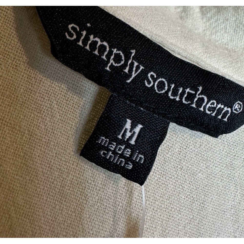 Simply Southern Dress Sz M Terra Cotta Tiered Boho Long Sleeve Color Block NWT - Picture 2 of 7